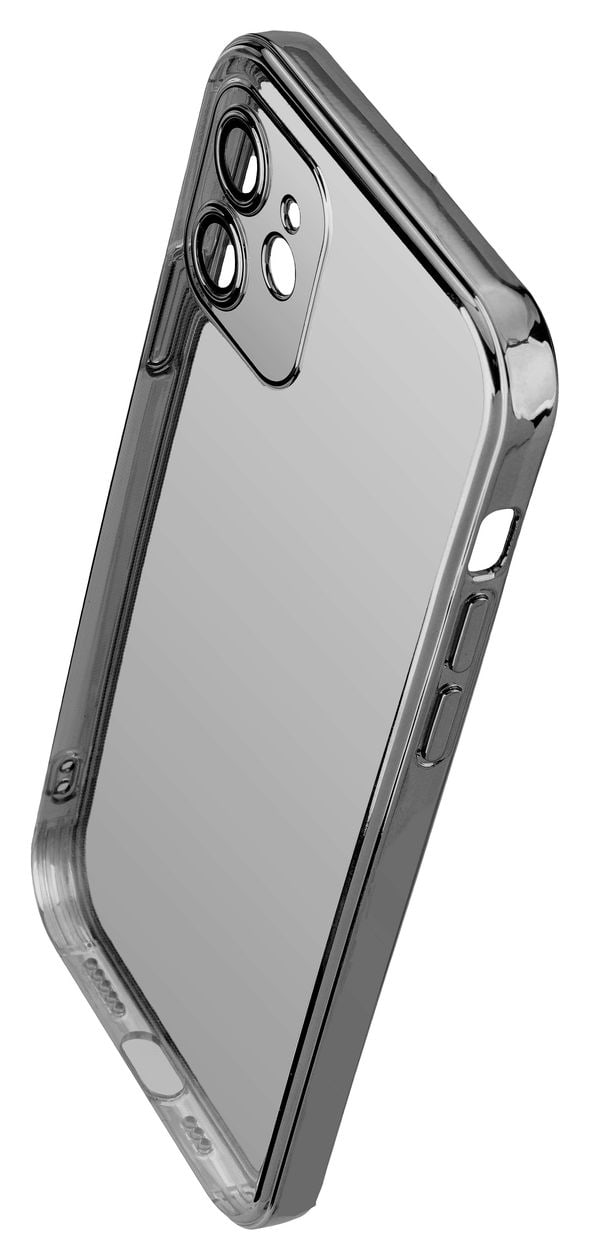 20686 Cover für Apple iPhone 15  (Chrom, Grau) 