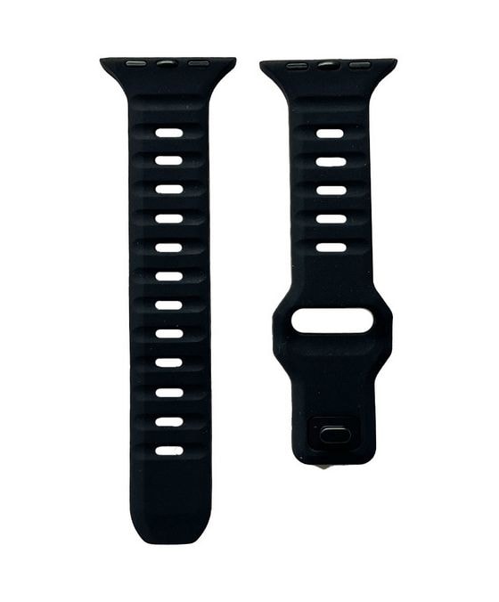 Sport Armband Apple Watch Ultra 49mm/ Watch 45/44mm (Series 4 - 10)/ 42mm (Series 1 - 3)  (Schwarz) 