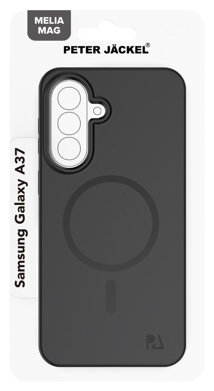 23092 Back Cover Melia Mag Cover für Samsung A37 5G  (Schwarz) 