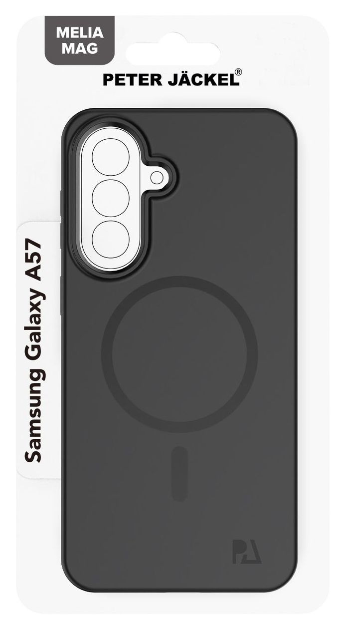 23093 Back Cover Melia Mag Cover für Samsung A57 5G  (Schwarz) 