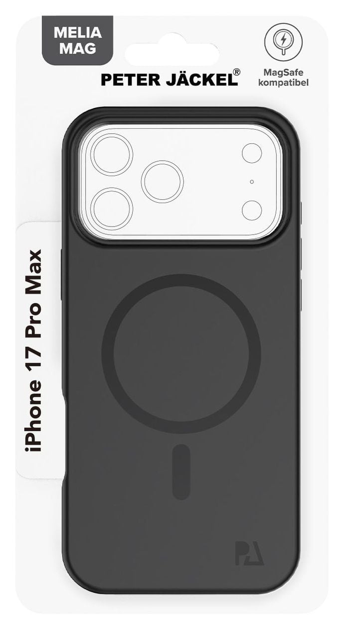 23099 Back Cover Melia Mag Cover für Apple iPhone 17 Pro Max  (Schwarz) 