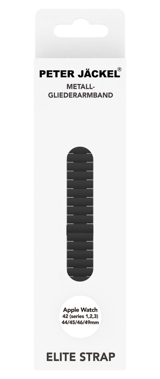23127 Armband Apple Watch 42 (1/ 2/ 3)/ 44/ 45/ 46/ 49mm  (Schwarz) 