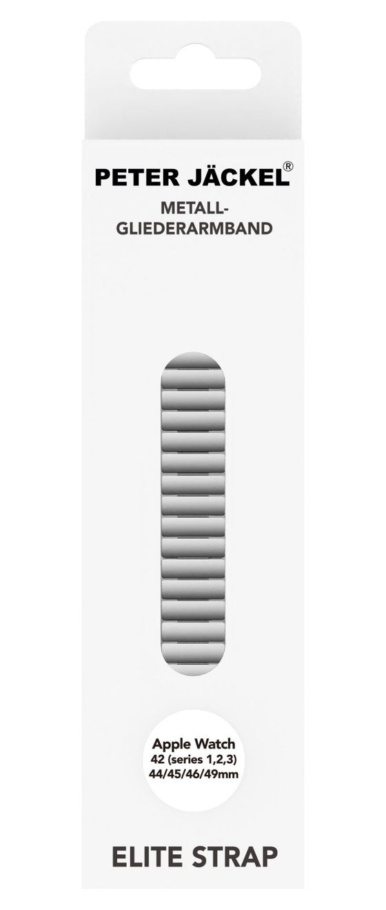 23128 Armband Apple Watch 42 (1/ 2/ 3)/ 44/ 45/ 46/ 49mm  (Silber) 