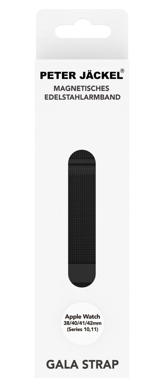 Gala Strap Armband Apple Watch 38/ 40/ 41/ 42mm (10/ 11)  (Schwarz) 