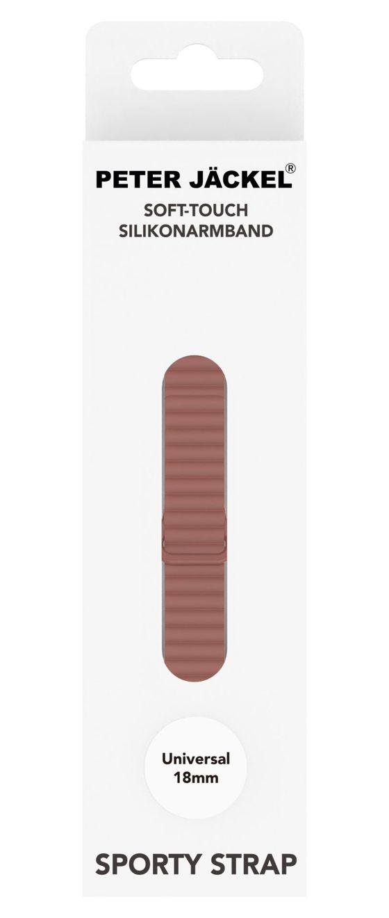 Sporty Strap Armband 18 mm Universal  (Farbe Cognac) 
