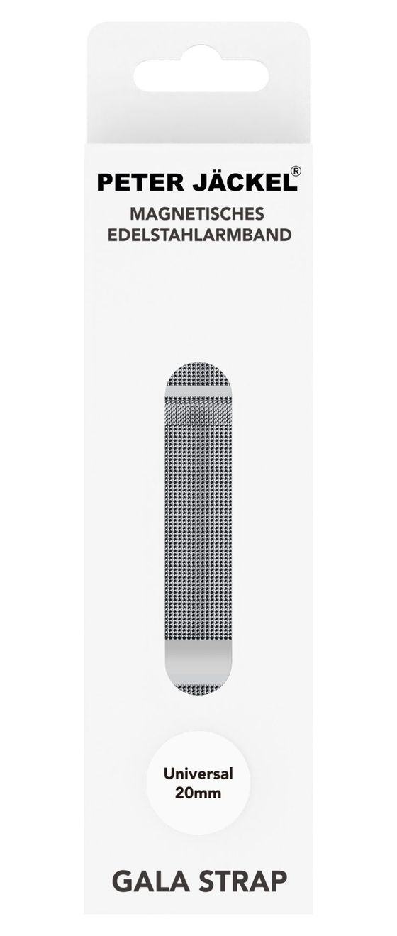 Gala Strap Armband 20 mm Universal  (Silber) 