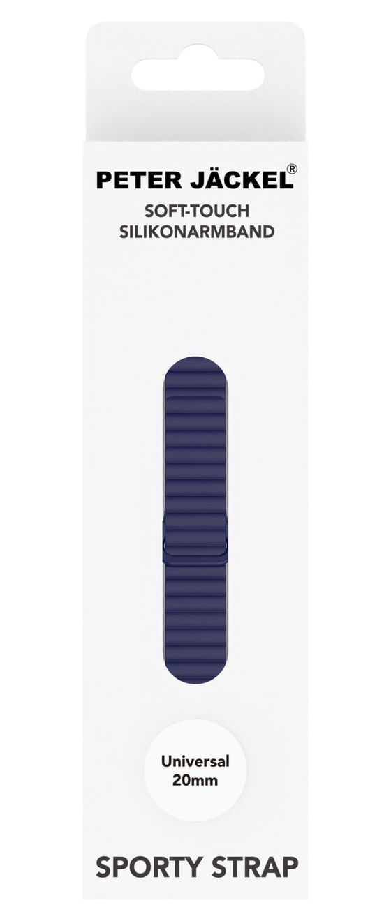 Sporty Strap Armband 20 mm Universal  (Dunkelblau) 