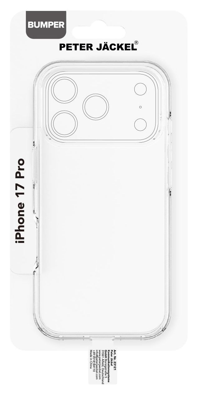 Bumper Cover für Apple iPhone 17 Pro  (Transparent) 