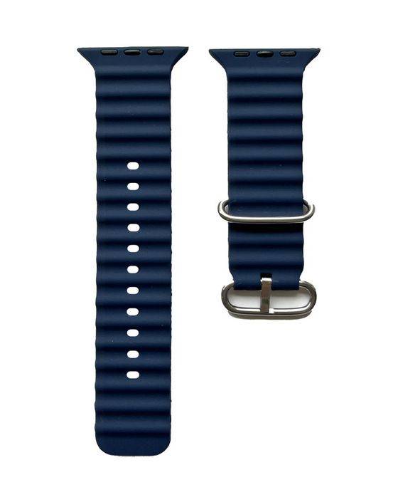 Sporty Armband Apple Watch Ultra 49 mm/Watch 45/44 mm (Series 4-10)/42 mm (Series 1-3)  (Blau) 