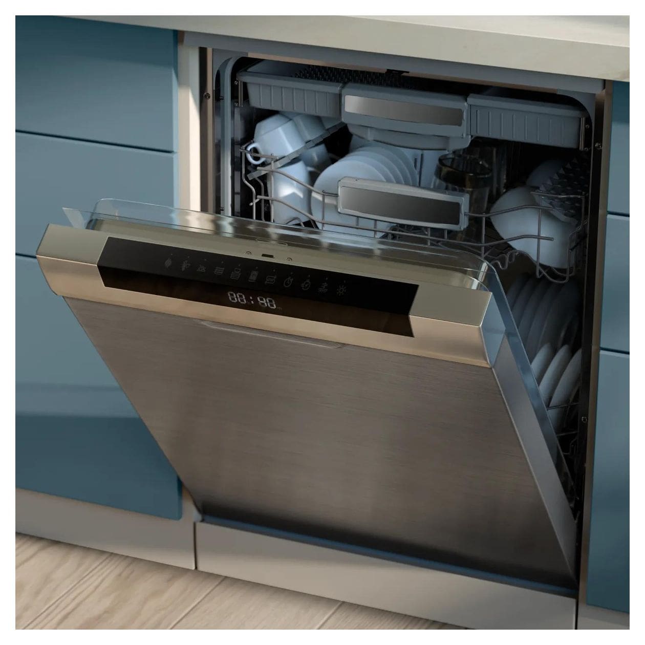 Series 1000 NA150/00 Doppel Heißluftfritteuse 7 l 2450 W  (Schwarz) 