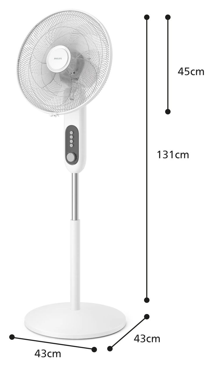 Ares 1000 CX1220/00 3330 m³/h Ventilator Stand 38 dB  (Grau) 