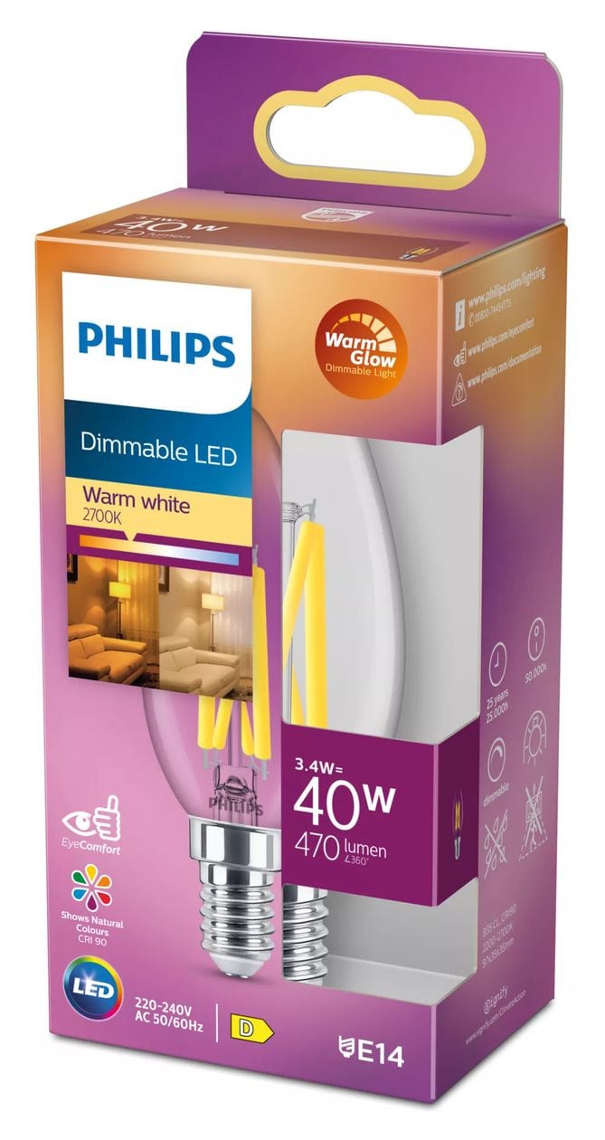 8719514324213 LED Lampe Kerze E14 EEK: D 470 lm entspricht 40 W Dimmbar 