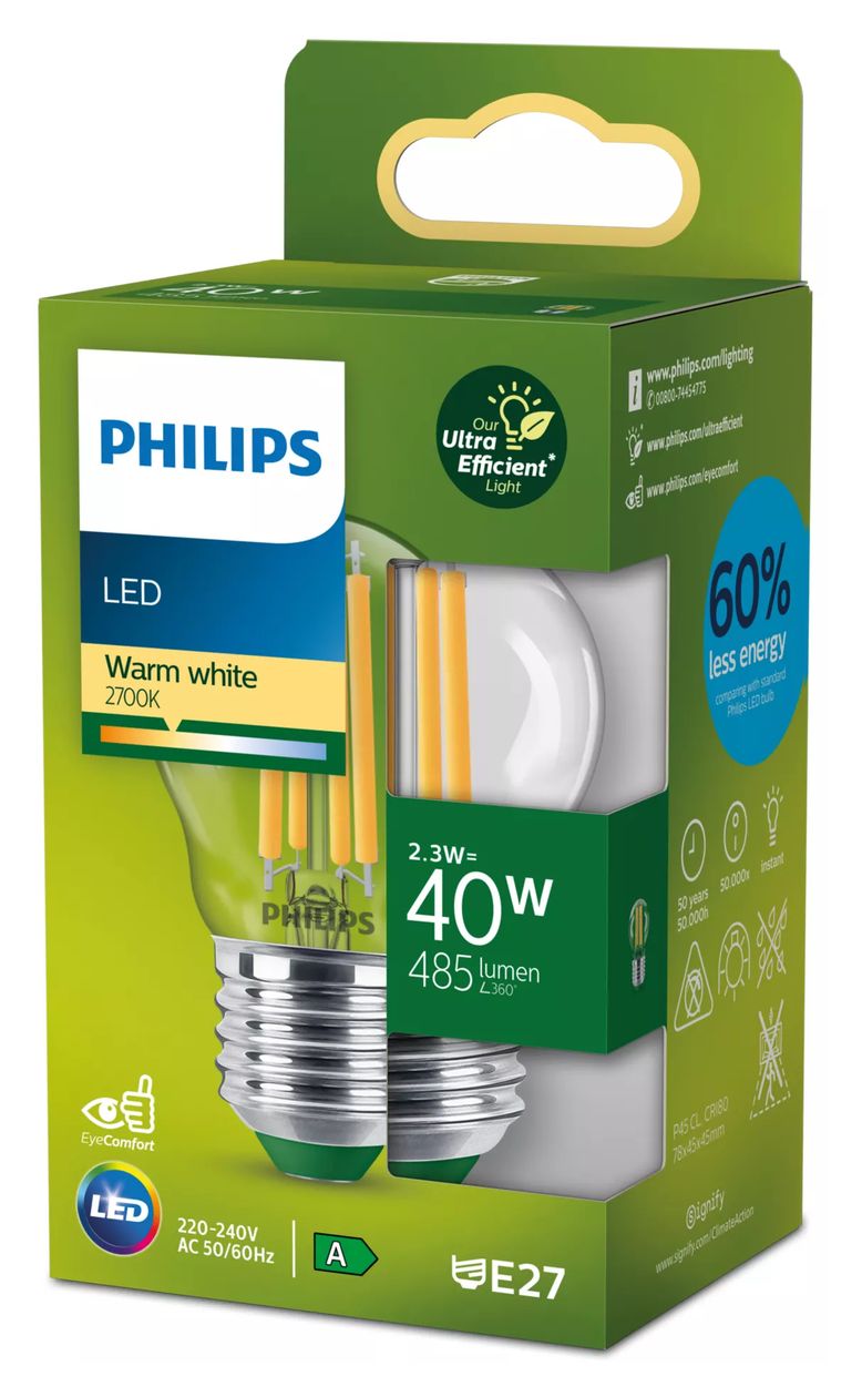 8720169188198 LED Lampe Lüsterkolben E27 EEK: A 485 lm Warmweiß (2700K) entspricht 40 W 