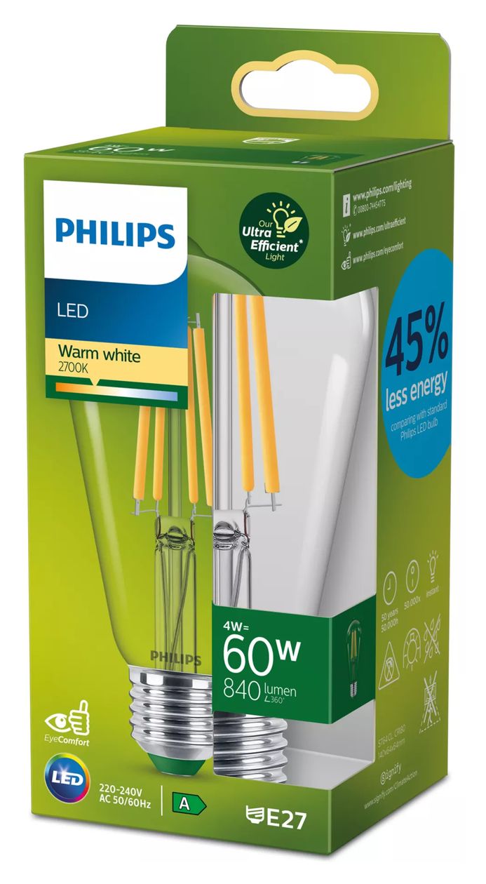 8720169202689 LED Lampe Tropfen E27 EEK: A 840 lm Warmweiß (2700K) entspricht 60 W 