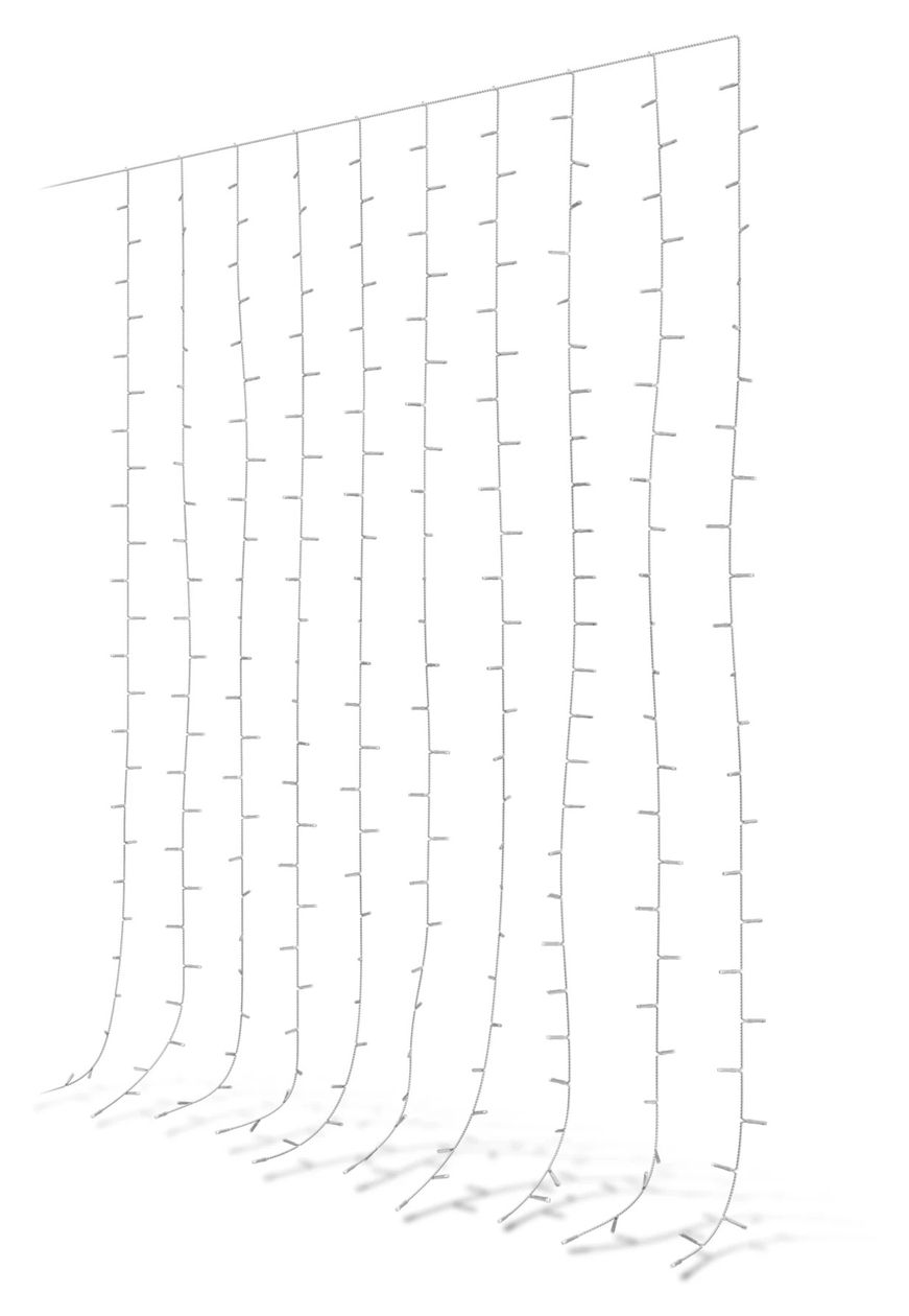 Festavia Lichtervorhang – 1,35 x 2 m, 250 LEDs 