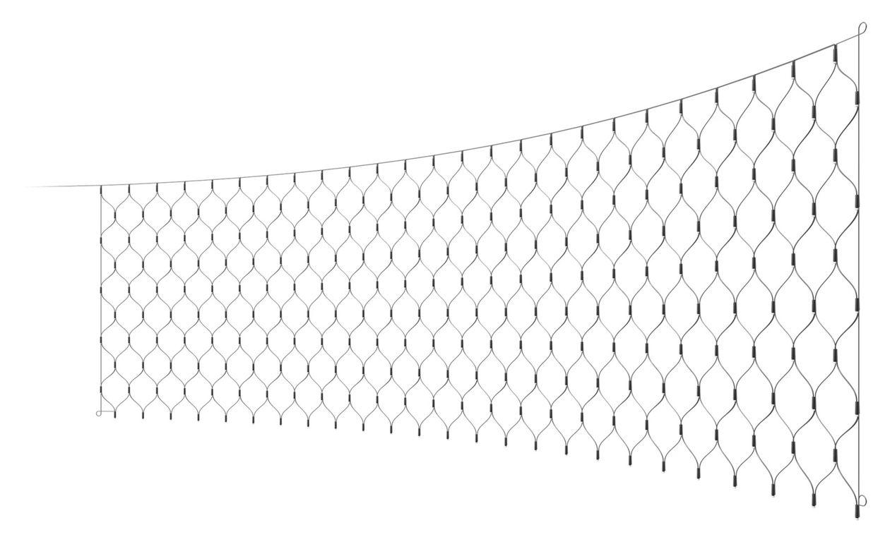 Festavia Netzlichterkette – 1 m x 3,5 m, 250 LEDs 