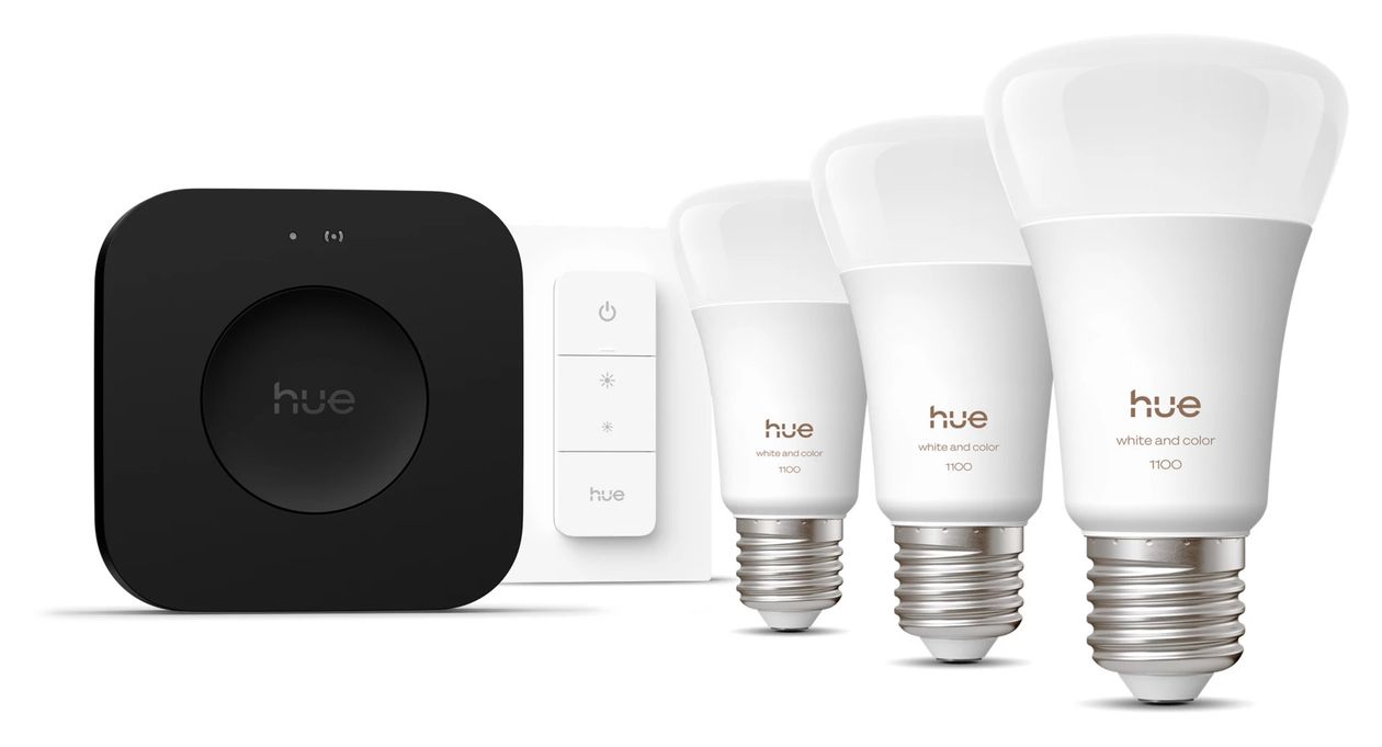 Hue White & Color Ambiance Starter Set LED Set für intelligente Beleuchtung Multi  (Schwarz) 