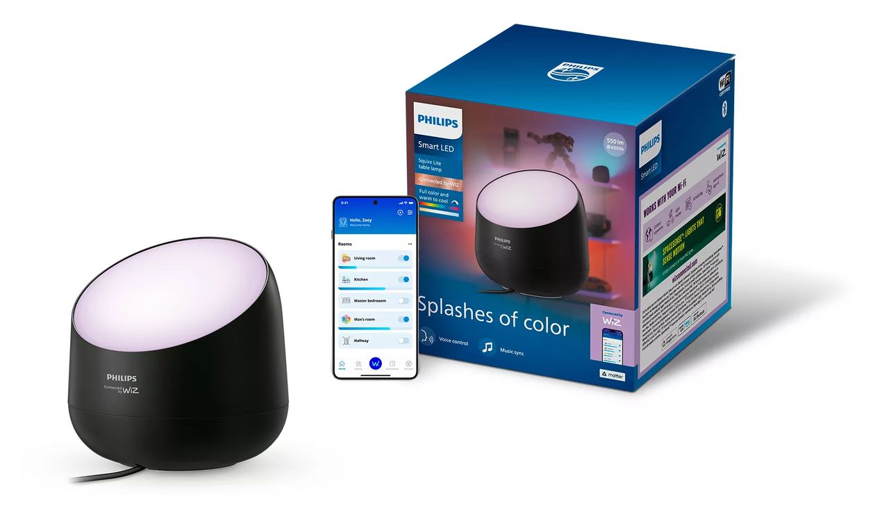 Squire Lite LED-Tischleuchte, Schwarz 