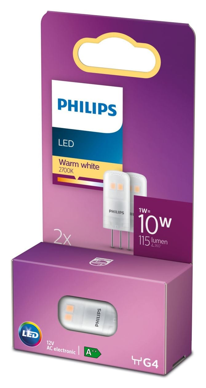 PL76787 LED Lampe Stiftsockel G4 EEK: F 115 lm Warmweiß (2700K) entspricht 10 W 
