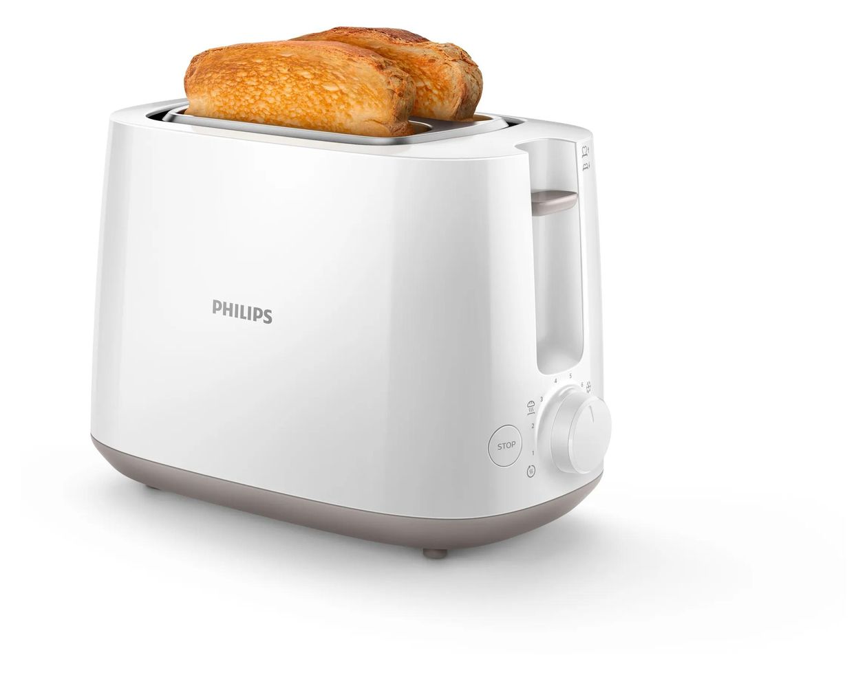 HD2581/00 Daily Collection Toaster 830 W 2 Scheibe(n) 8 Stufen  (Grau) 