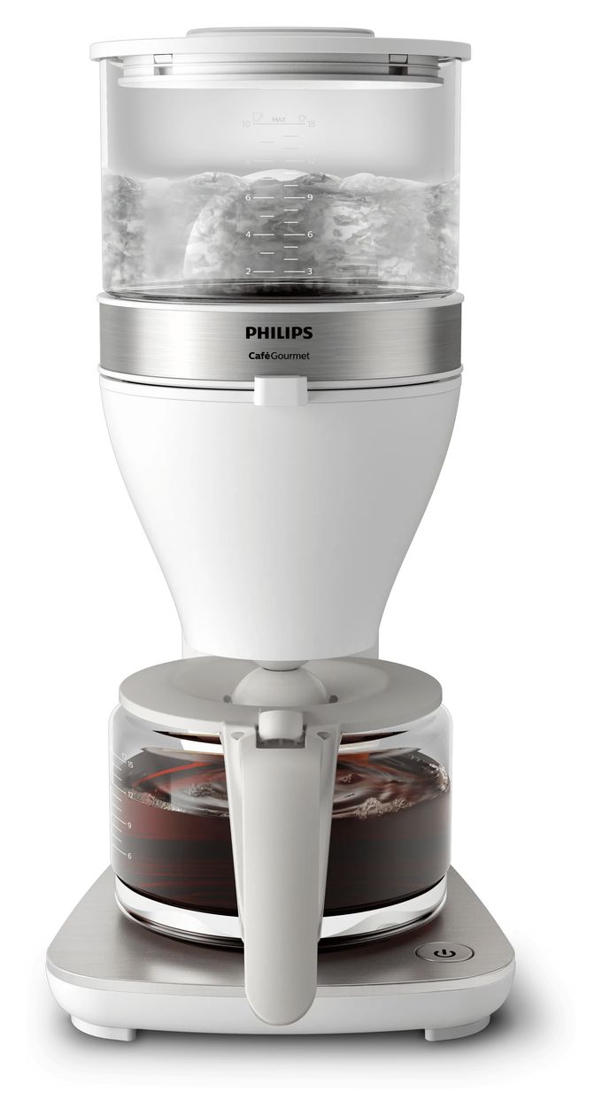 HD5416/00 Cafe' Gourmet 15 Tassen Filterkaffeemaschine 1,2 l  (Weiß) 