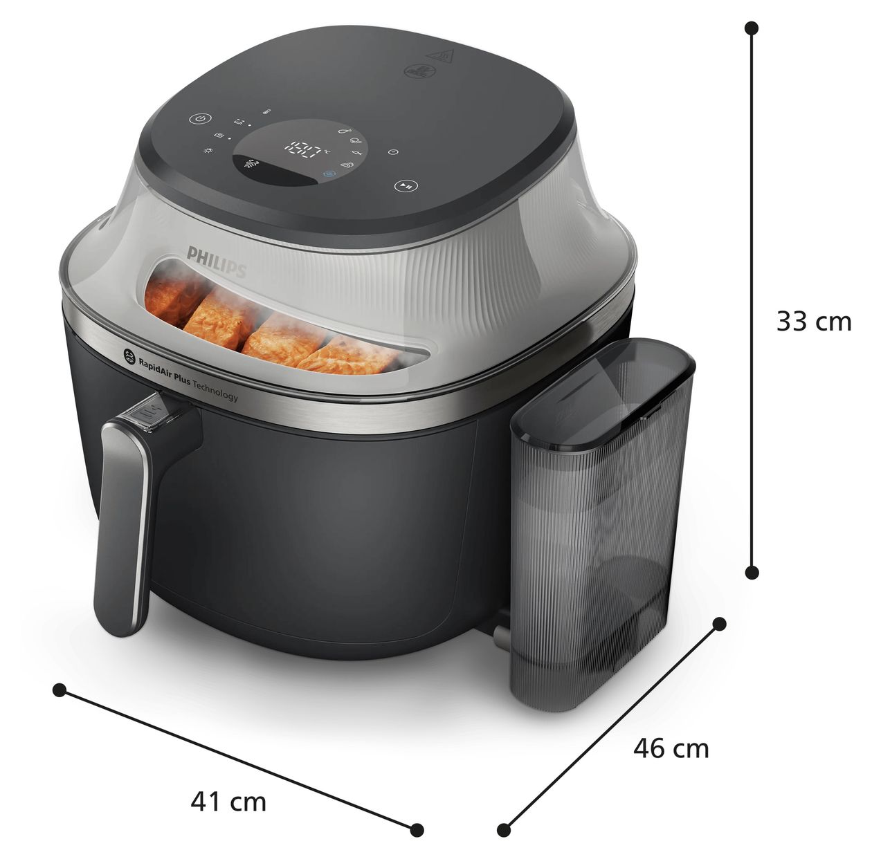Series 5000 NA541/00 Dampf Heißluftfritteuse 7,2 l 2000 W  (Silber) 