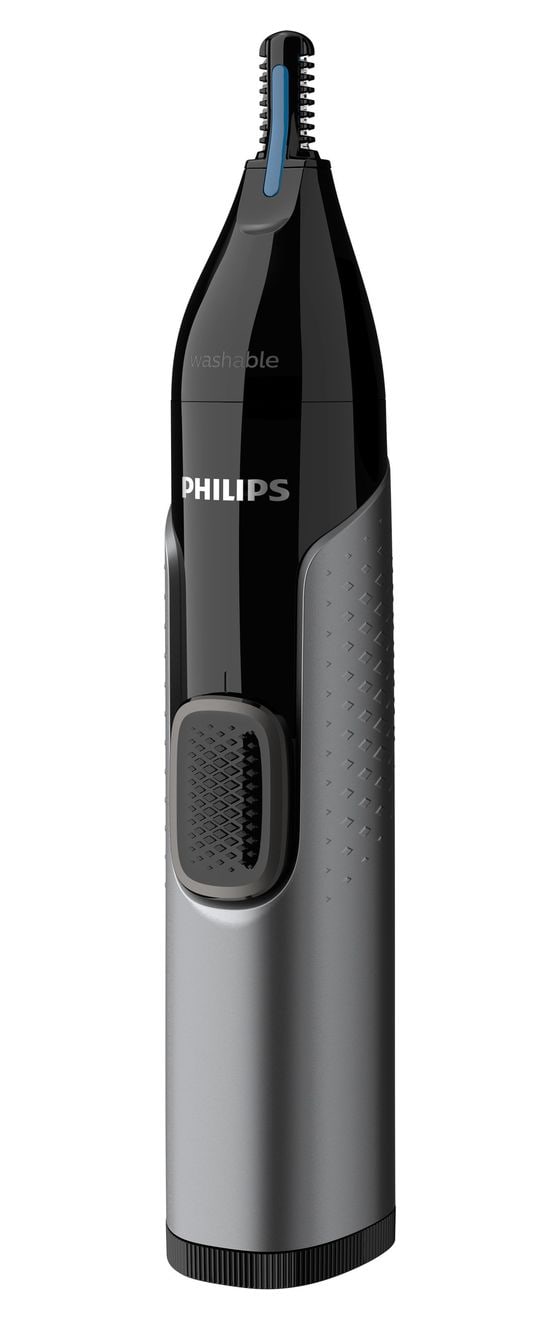 NT3650/16 Nasenhaar-, Ohrenhaar- und Augenbrauentrimmer Haarschneider Batterie/Akku 2 Aufsteckkämme 