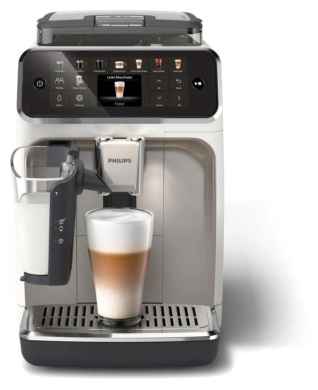 Series 5500 EP5543/90 LatteGo Kaffeevollautomat 15 bar 1,8 l 275 g  (Grau) 