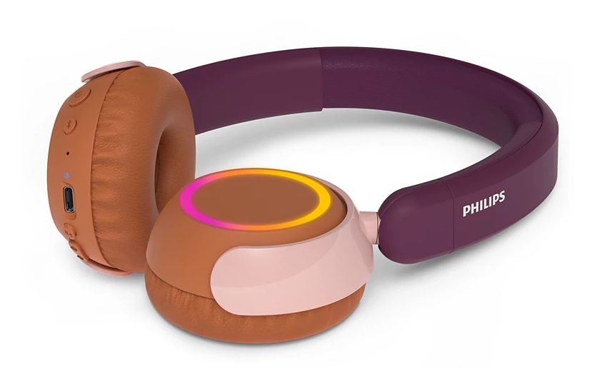 TAK4200MP/00 Ohraufliegender Bluetooth Kopfhörer kabellos 45 h Laufzeit (Orange, Violett, Rose) 