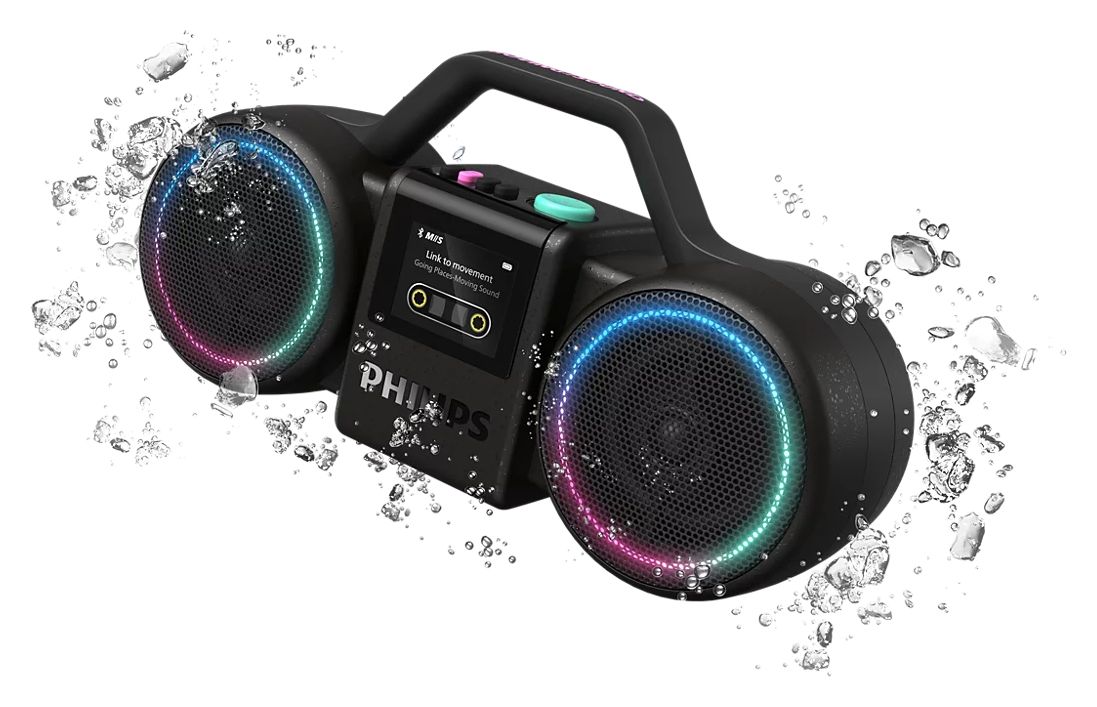 TAMS60 The Roller 60 W Bluetooth Lautsprecher IP67 Laufzeit bis 24 h  (Schwarz) 