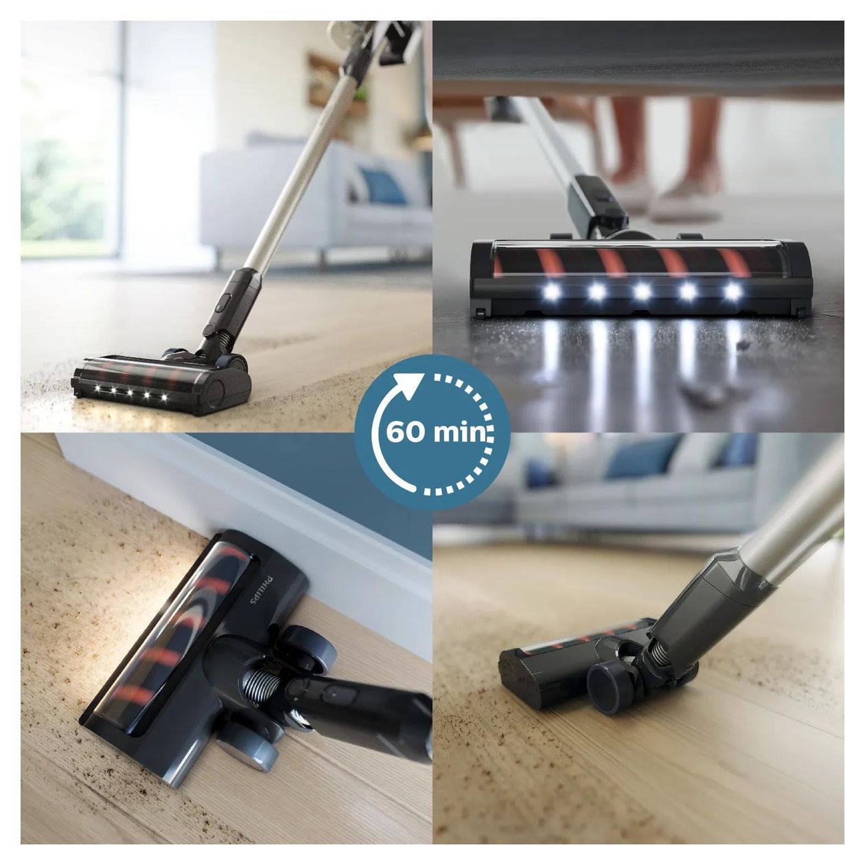 XC3131/01 Aqua Series 3000 Handstaubsauger Beutellos bis 60 min Laufzeit 25,2 V  (Grau) 