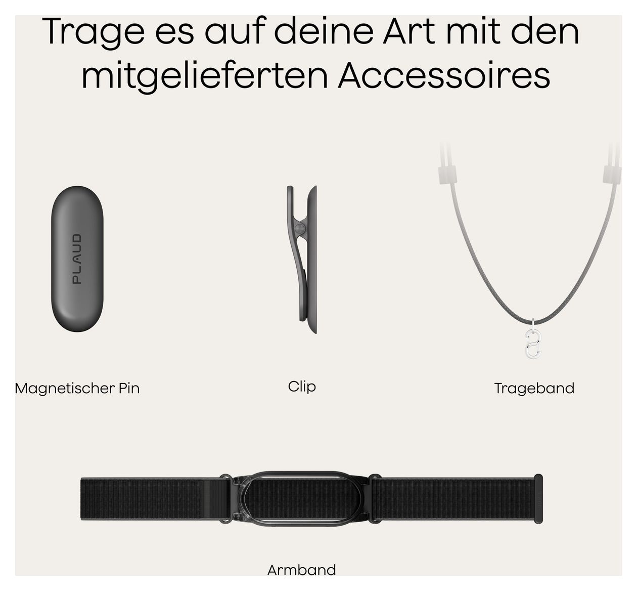 NotePin S Diktiergerät 64 GB  (Schwarz) 