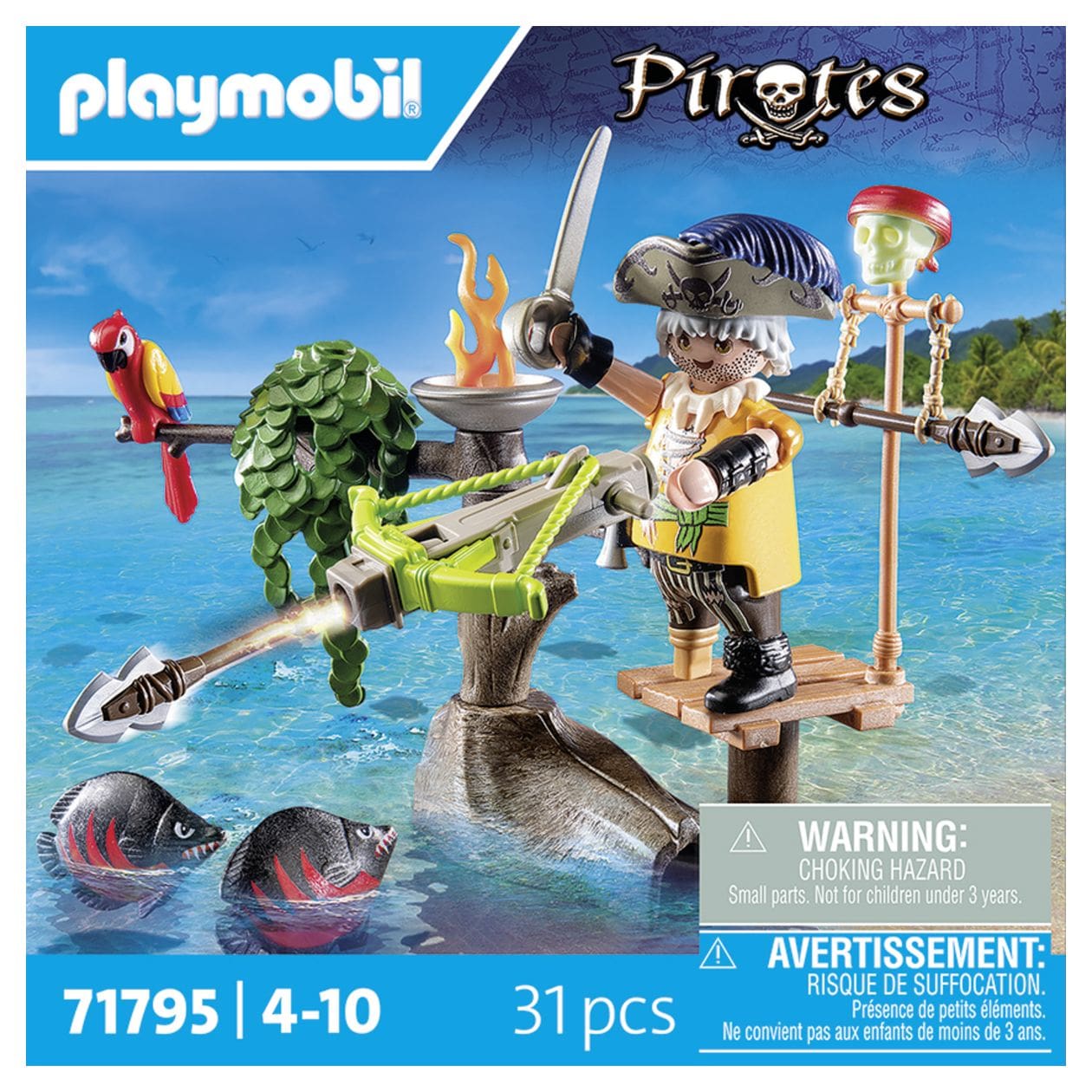 Pirates Pirat mit Balliste Spielset 31 Teile  (Mehrfarbig) 