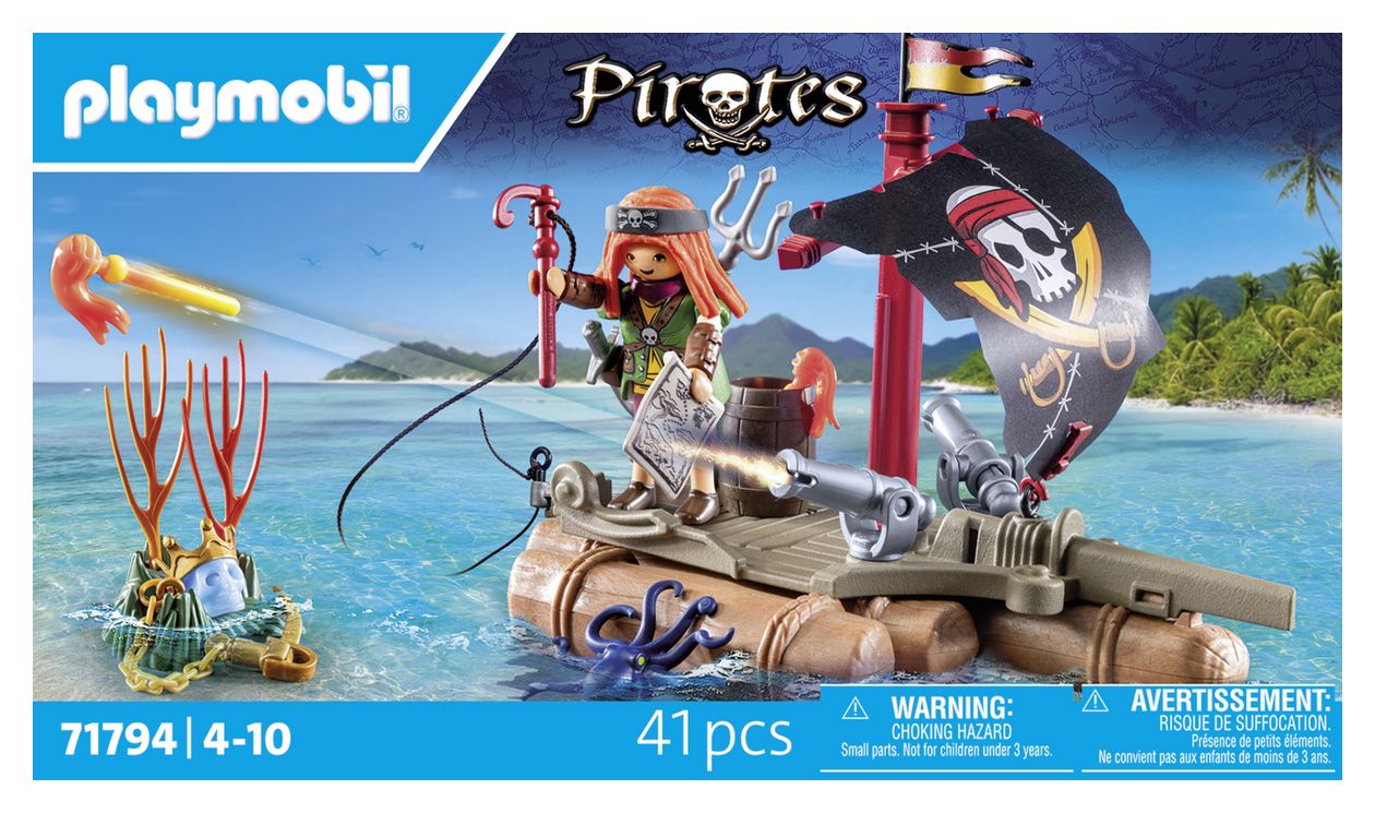 Schatzbergung auf Piratenfloss 