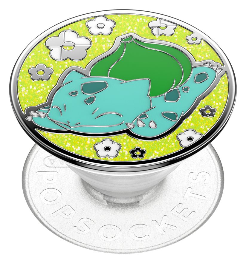 PopGrip Pokémon - Enamel Bulbasaur Nap Fingerring für Universal  (Mehrfarbig) 