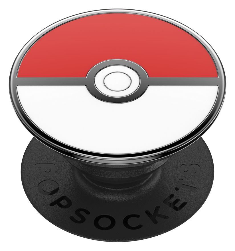 PopGrip Pokémon - Pokéball Enamel Fingerring für Universal  (Rot, Schwarz, Weiß) 
