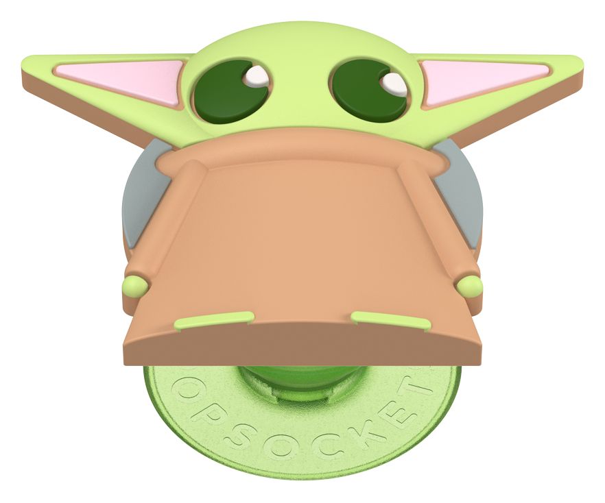 PopGrip Star Wars Mandalorian - PopOut Grogu Fingerring für Universal (Hellbraun, Hellgrün) 