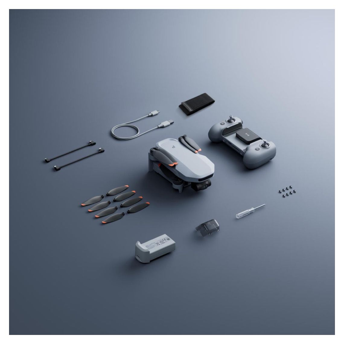 Atom 2 Standard Kit Quadrocopter Multicopter/Drohne Flugzeit: 32 min  (Grau) 