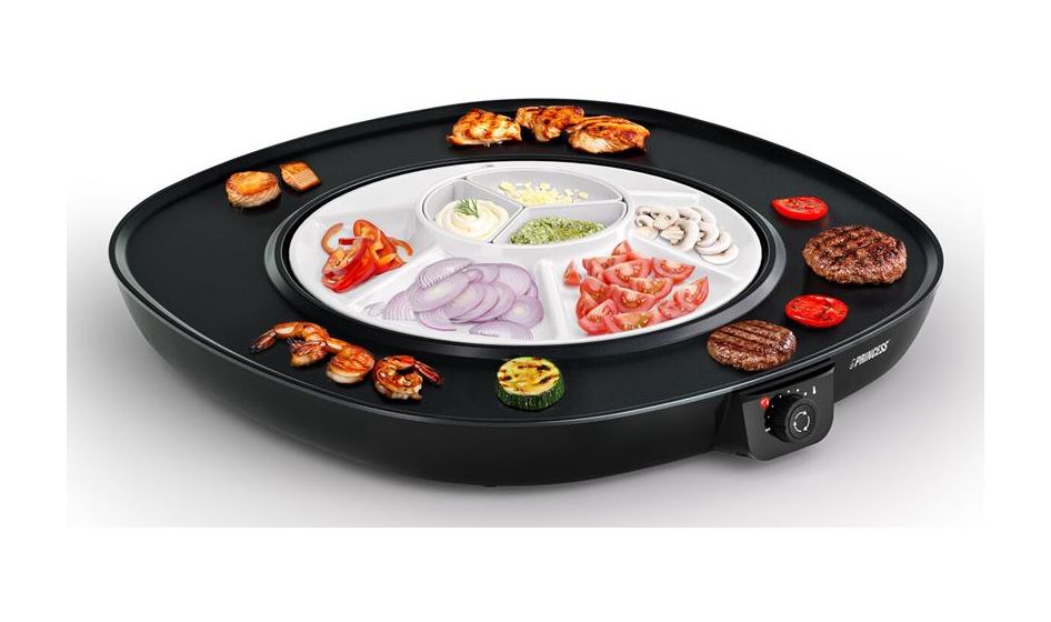 103260 Chef Pirouette 1 Zone(n) 1100 W mit 450 x 450 mm Fläche  (Schwarz, Weiß) 