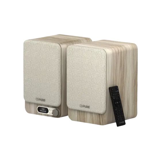 Classic Active Heim-Audio-Mikrosystem DAB+, FM 80 W Bluetooth  (Weiß, Eiche) 