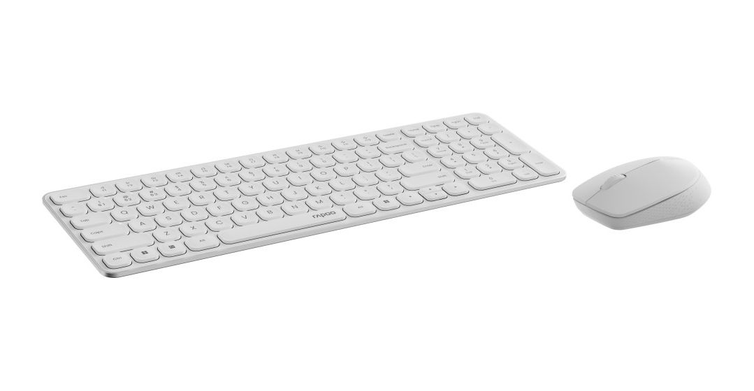 9310M Büro Tastatur RF Wireless + Bluetooth 2.4 GHz  (Weiß) 