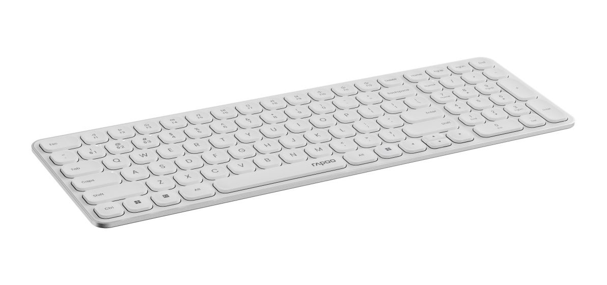 E9310M Büro Tastatur RF Wireless + Bluetooth 2.4 GHz  (Weiß) 