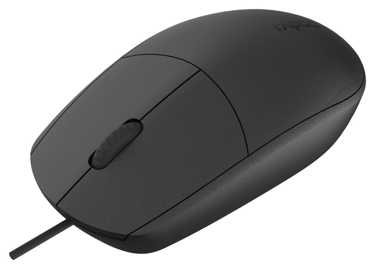 N100-BK 1600 DPI Büro Maus Optisch  (Schwarz) 