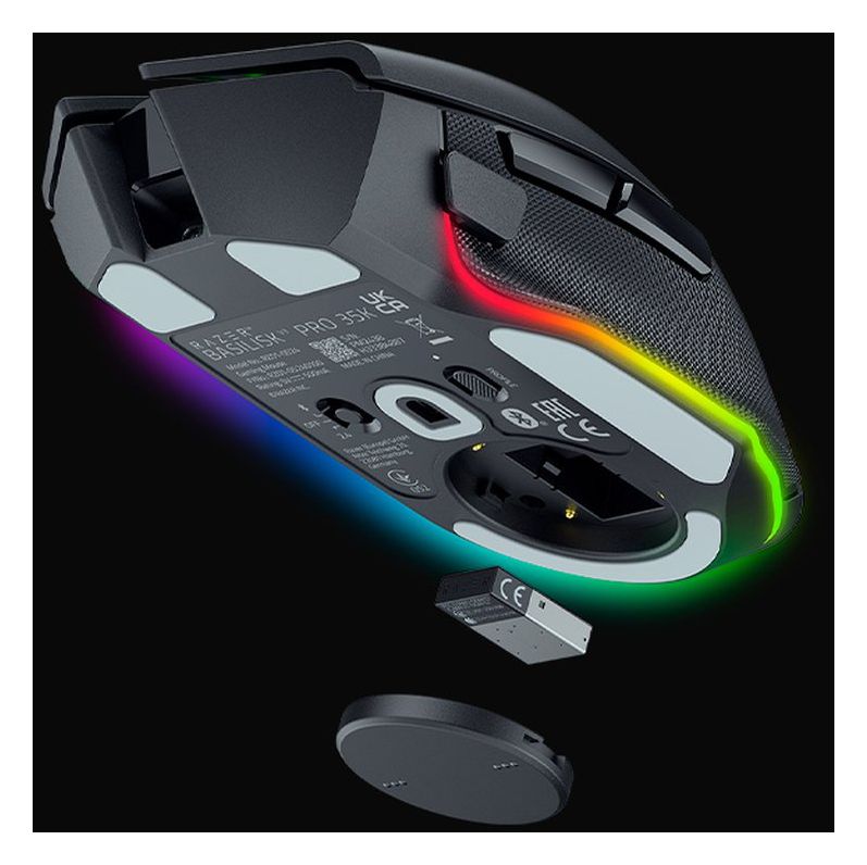 Basilisk V3 Pro 35000 DPI Gaming Maus Optisch  (Schwarz) 