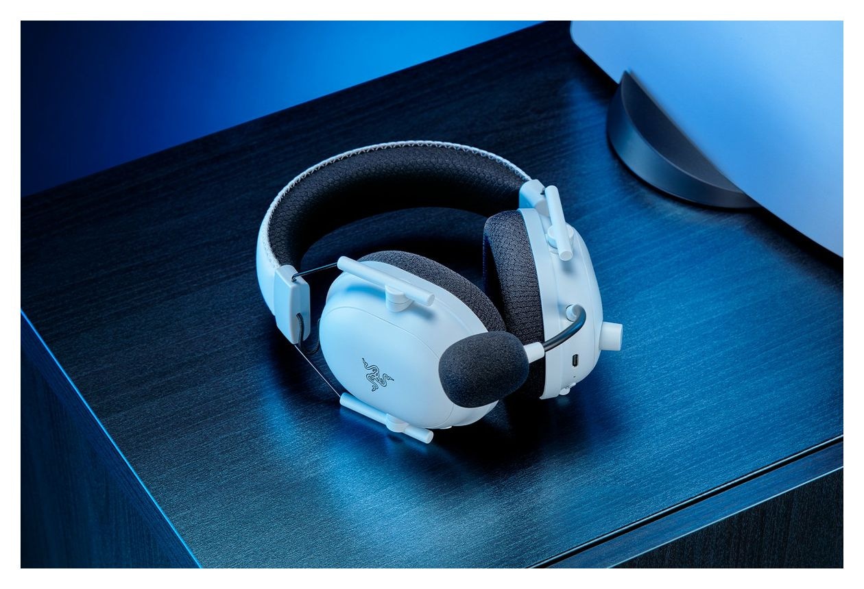 BlackShark V2 Pro for PlayStation Over Ear Bluetooth Kopfhörer kabellos 70 h Laufzeit USB Typ-C  (Weiß) 