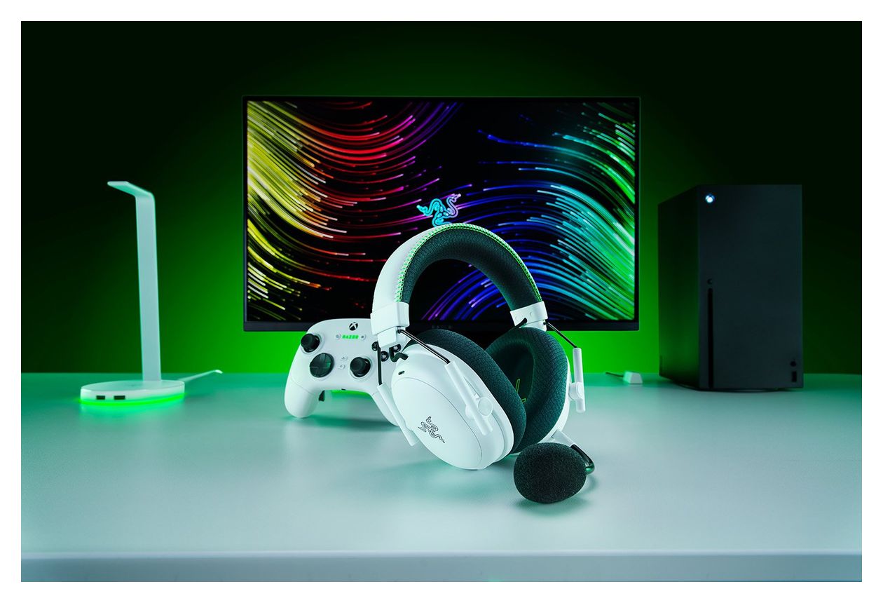 BlackShark V3 Pro Xbox Over Ear Bluetooth Kopfhörer kabelgebunden&kabellos 48 h Laufzeit USB Typ-A  (Weiß) 