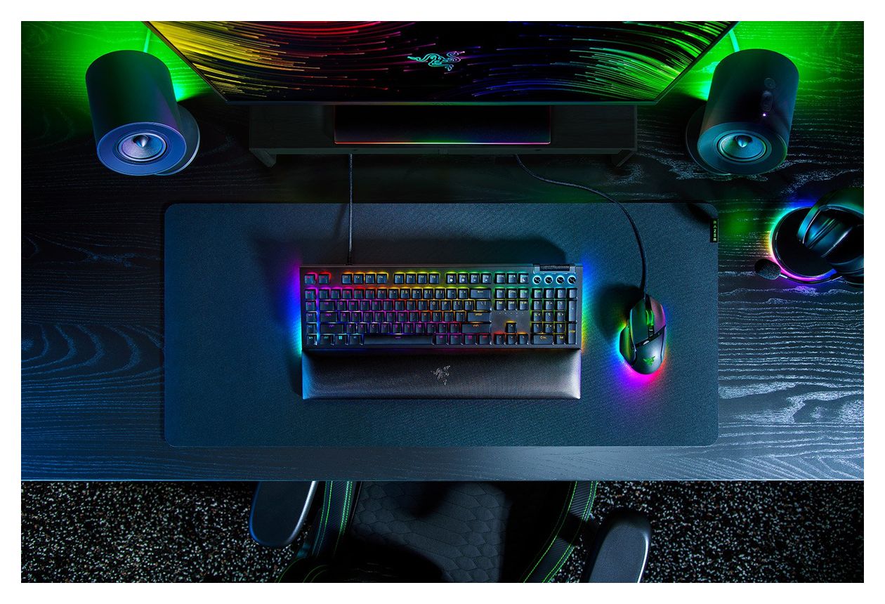 BlackWidow V4 RGB-LED Gaming Tastatur USB  (Schwarz) 