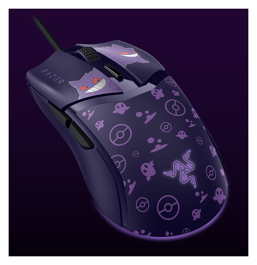 Cobra Gengar Edition 8500 DPI Gaming Maus Optisch  (Violett) 