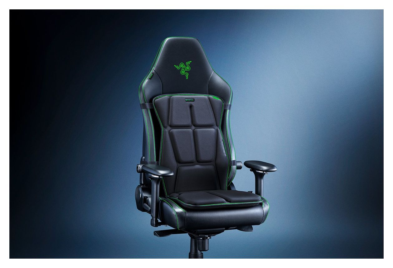 Freyja Gaming Auflage Sitzkissen kabellos  (Schwarz) 