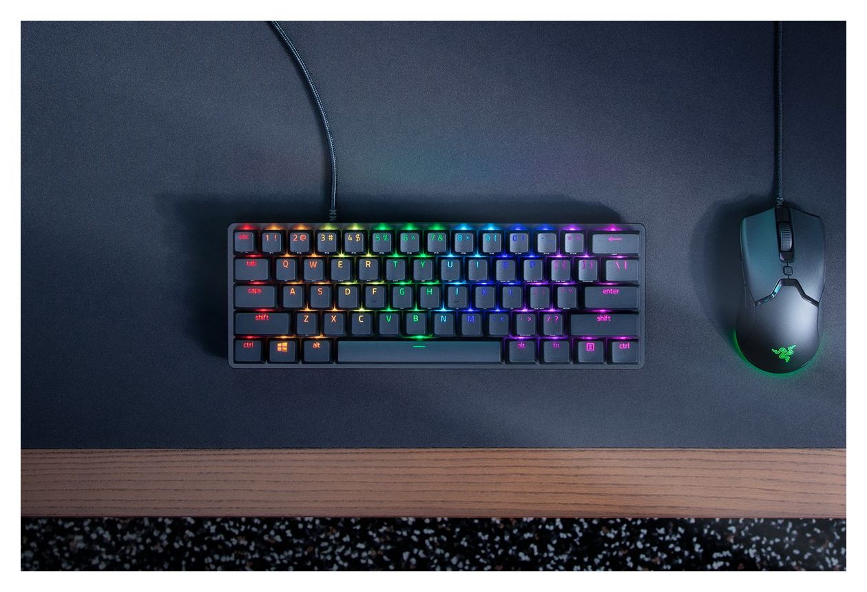 Huntsman Mini RGB-LED Gaming Tastatur USB  (Schwarz) 